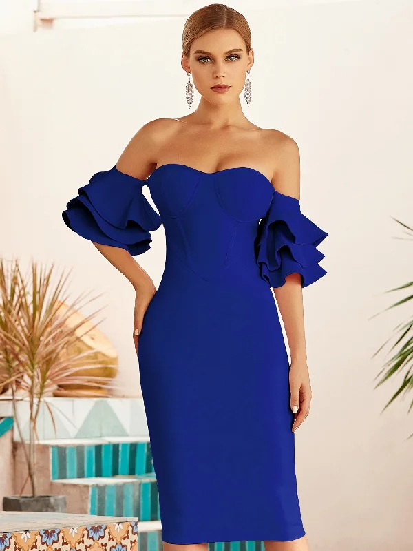 Blue Bandage Dress