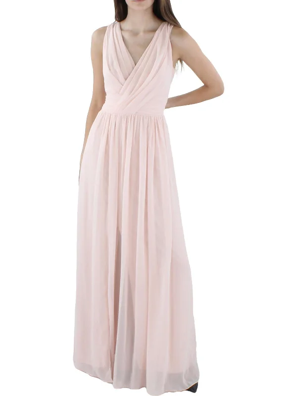 Womens Chiffon Wedding Evening Dress Tunics Versatile stylish