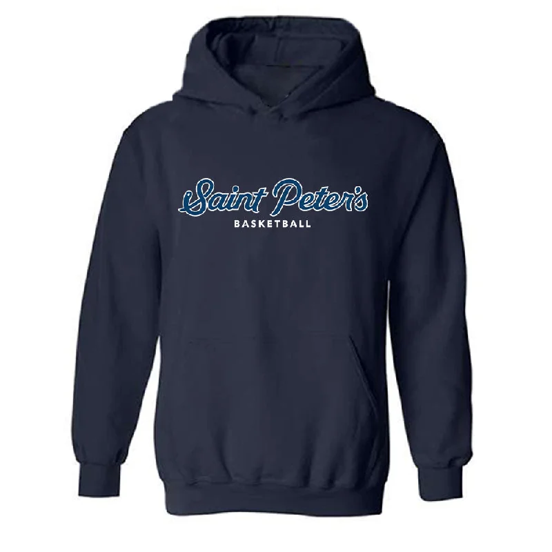 Saint Peter's - NCAA Women's Basketball : Iyanna Cotten - Classic Shersey Hooded Sweatshirt Hoodie with Slit Hem Functional Movement Saint Peter's - NCAA Women's Basketball : Iyanna Cotten - Classic Shersey Hooded Sweatshirt Hoodie with Slit Hem Functional Movement