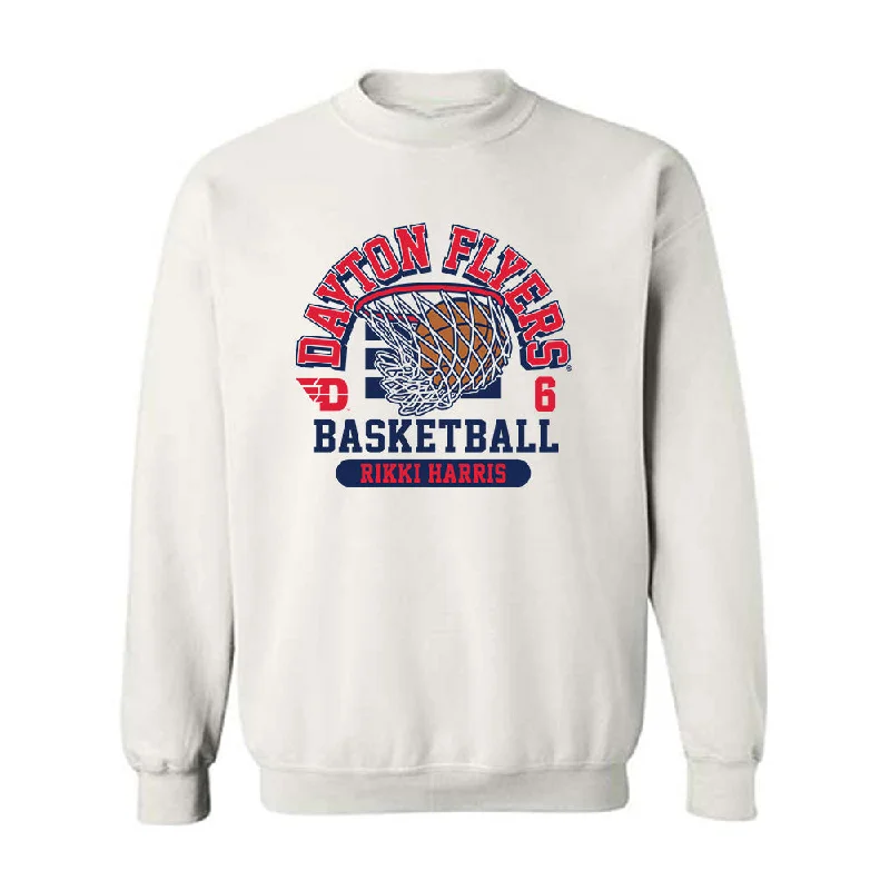 Dayton - NCAA Women's Basketball : Rikki Harris - Classic Fashion Shersey Crewneck Sweatshirt Hoodie with Zipper Placket Modern Functional Dayton - NCAA Women's Basketball : Rikki Harris - Classic Fashion Shersey Crewneck Sweatshirt Hoodie with Zipper Placket Modern Functional