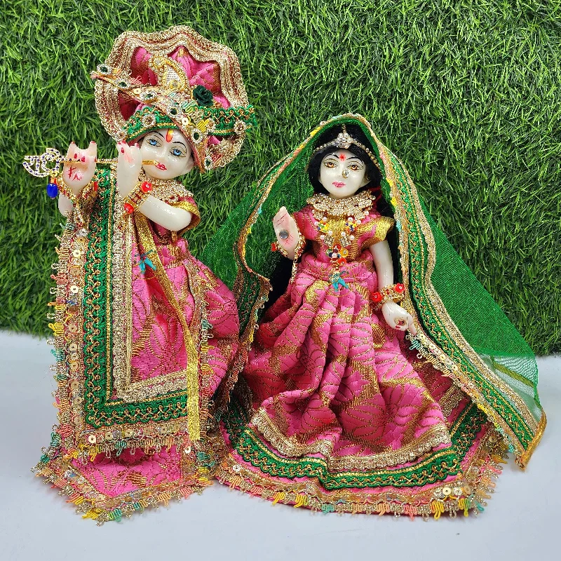 Beautiful Pink dress for Radha Krishna ji Tunics Long Elegant