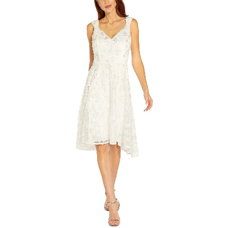 Adrianna Papell Womens Lace Embroidered Cocktail and Party Dress sweetheart Neckline Romantic Adrianna Papell Womens Lace Embroidered Cocktail and Party Dress sweetheart Neckline Romantic