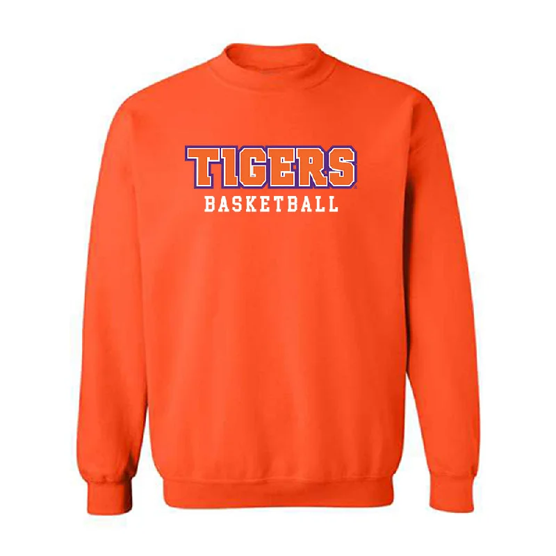 Clemson - NCAA Women's Basketball : Raven Thompson - Classic Shersey Crewneck Sweatshirt Hoodie with Hem Lace Feminine Delicate Clemson - NCAA Women's Basketball : Raven Thompson - Classic Shersey Crewneck Sweatshirt Hoodie with Hem Lace Feminine Delicate