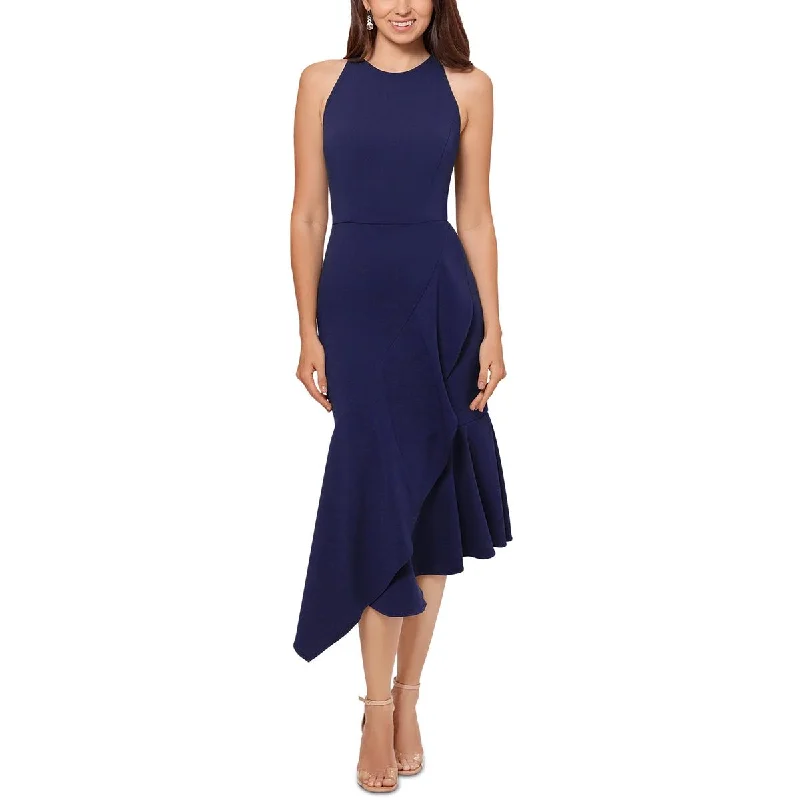 Betsy & Adam Womens Petites Asymmetric Cocktail And Party Dress Mermaid Tail Wedding Betsy & Adam Womens Petites Asymmetric Cocktail And Party Dress Mermaid Tail Wedding