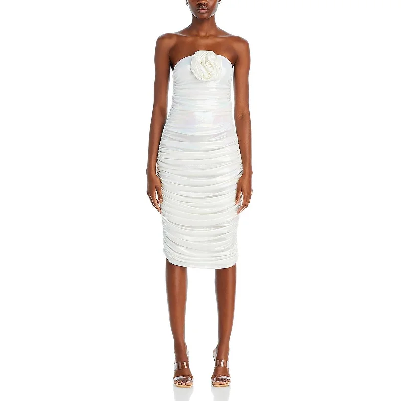 Bahía María Womens Roxane Rosette Iridescent Cocktail And Party Dress A-Line Day Work Bahía María Womens Roxane Rosette Iridescent Cocktail And Party Dress A-Line Day Work