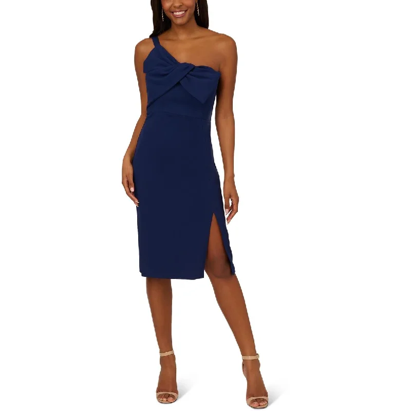 Adrianna Papell Womens Crepe One Shoulder Cocktail And Party Dress Tunics Fashionable trendy Adrianna Papell Womens Crepe One Shoulder Cocktail And Party Dress Tunics Fashionable trendy