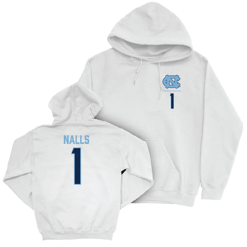UNC Women's Lacrosse White Logo Hoodie - Emily Nalls Hoodie with Oversized Fit Loose Comfortable UNC Women's Lacrosse White Logo Hoodie - Emily Nalls Hoodie with Oversized Fit Loose Comfortable