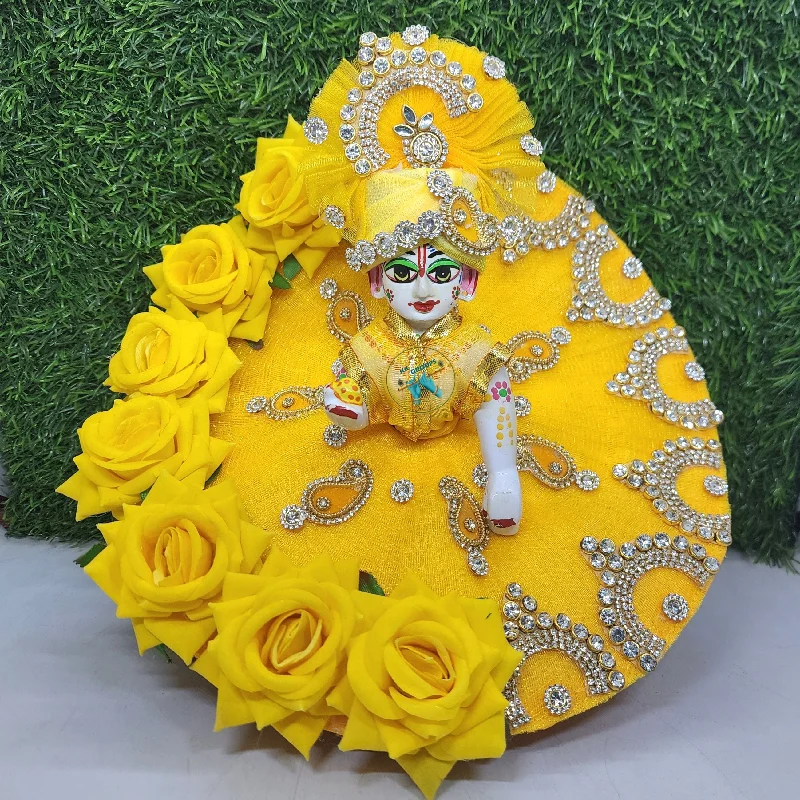 Beautiful Yellow dress for Laddu gopal ji Tunics Wedding white