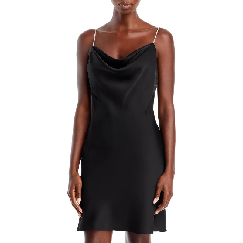 Aidan by Aidan Mattox Womens Satin Mini Cocktail and Party Dress Tunics Chic fashionable Aidan by Aidan Mattox Womens Satin Mini Cocktail and Party Dress Tunics Chic fashionable