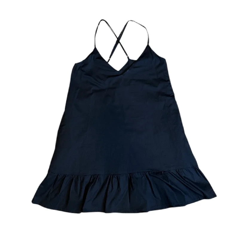 Short Ruffle Dress (Black) Tunics Corduroy durable