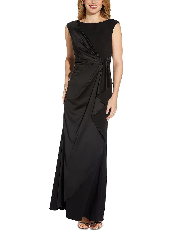 Womens Drapey Maxi Evening Dress Tunics Running lightweight