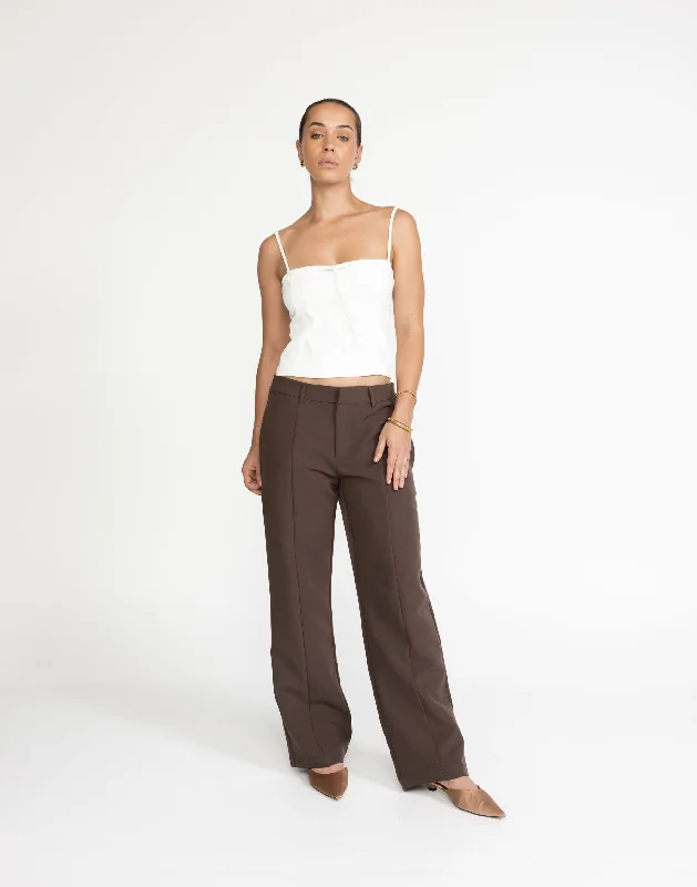 Crawford Pants (Chocolate) Casual Track Pants