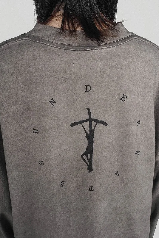 Cross Print Sweater Machine Wash Dry Clean Hand Wash