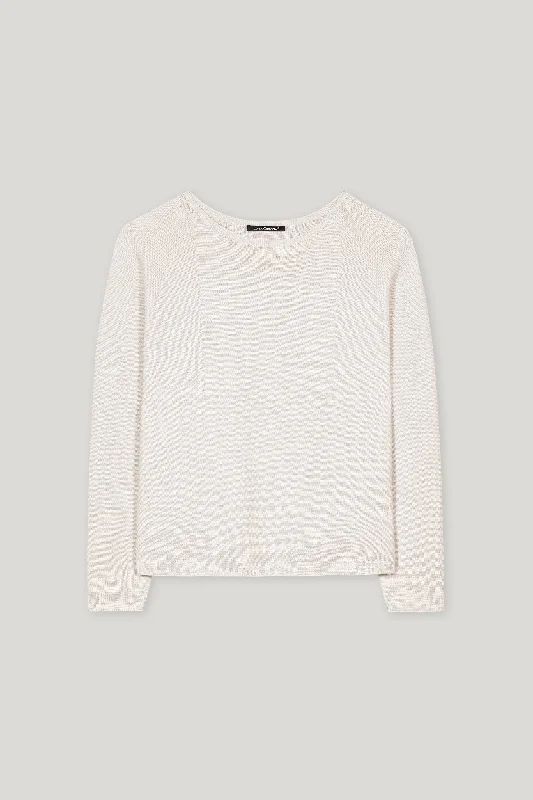 LUISA CERANO Cream Sweater Bright Pastel Dark