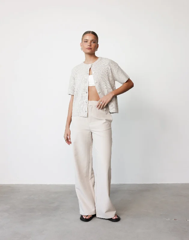 Briar Pants (Oat) Chic Capri Pants