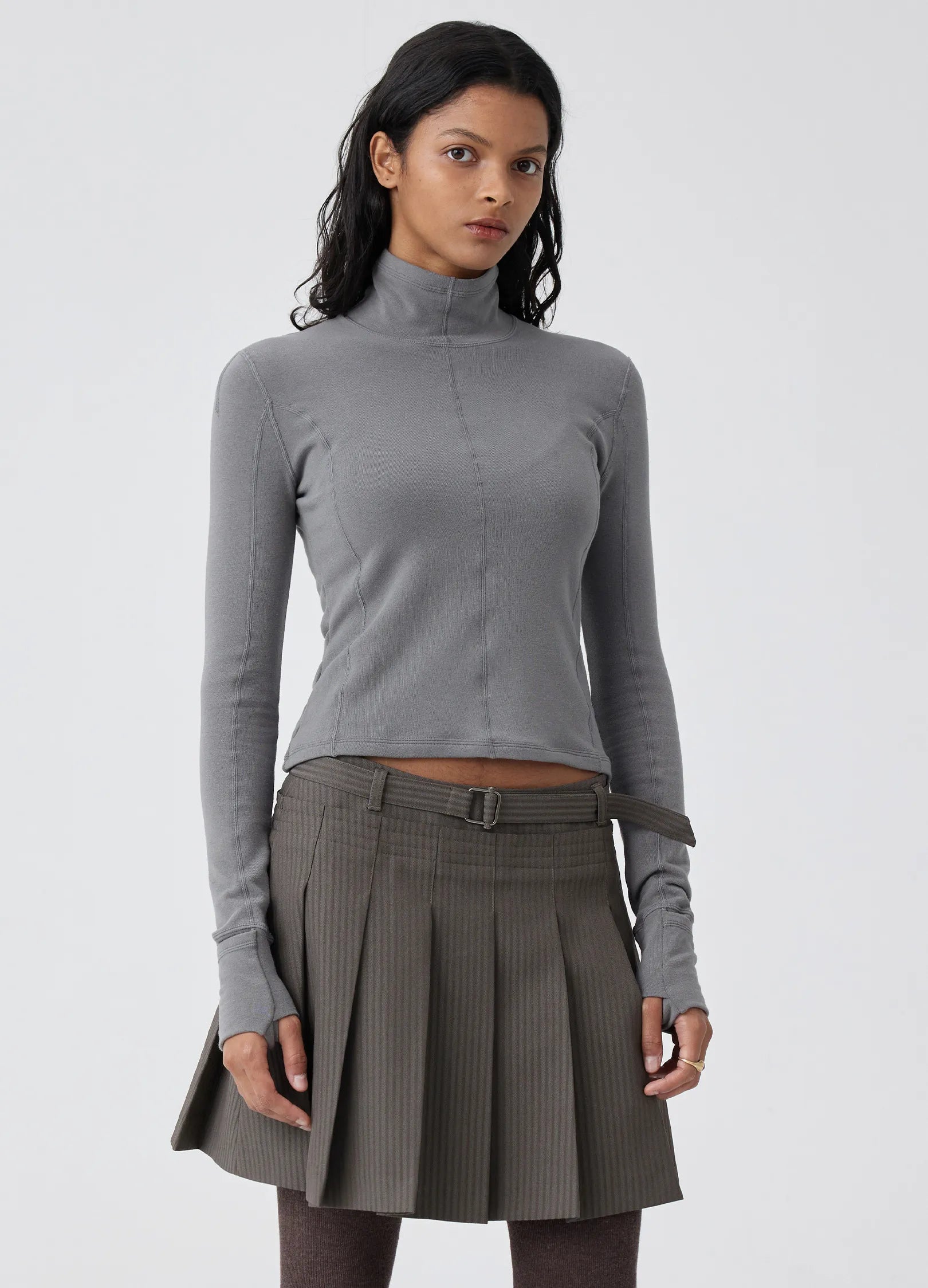 Belted Tennis Skirt high waist skirt