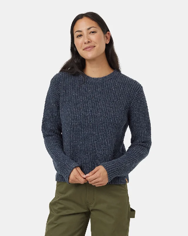 Highline Nep Crew Sweater Chenille Fabric Brocade Fabric Lace Fabric