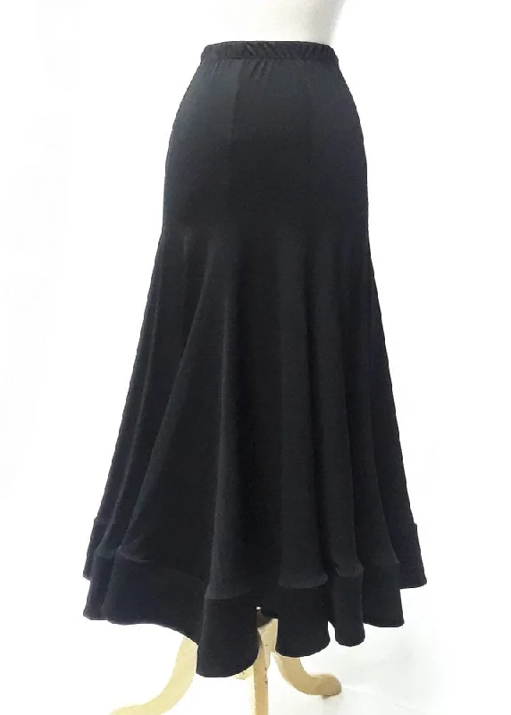 Long Horsehair Skirt button skirt front