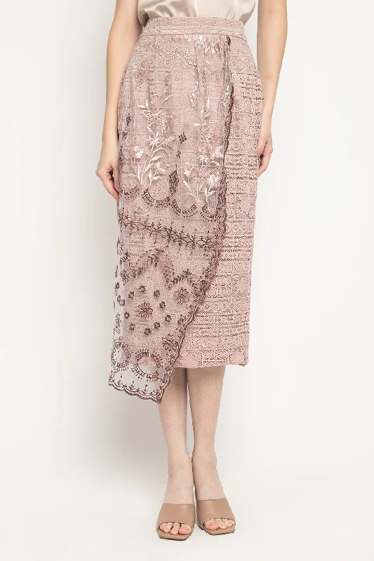 Sora Skirt in Rose Maroon wool skirt thick
