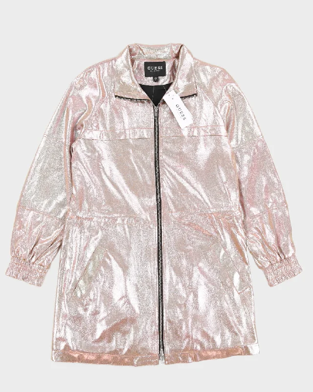 Deadstock Pink Iridescent Guess Jacket - S Front Pockets Side Pockets Patch Pockets