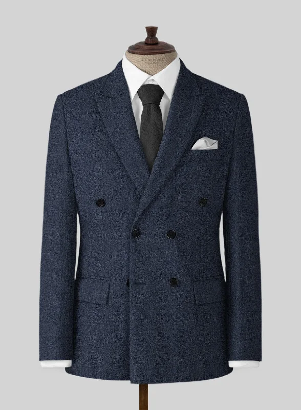 Naples Dark Indigo Tweed Jacket Notch Collar Jacket Peter Pan Collar Jacket Cowl Neck Jacket Naples Dark Indigo Tweed Jacket Notch Collar Jacket Peter Pan Collar Jacket Cowl Neck Jacket