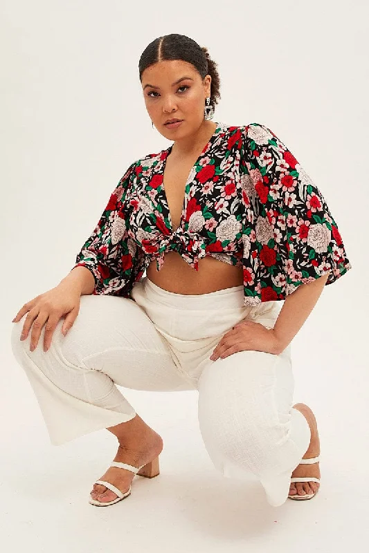 Multi Boho Crop Bolero Jacket Tie Front 3/4 Sleeve Quilted Jacket Puffer Jacket Insulated Jacket Multi Boho Crop Bolero Jacket Tie Front 3/4 Sleeve Quilted Jacket Puffer Jacket Insulated Jacket