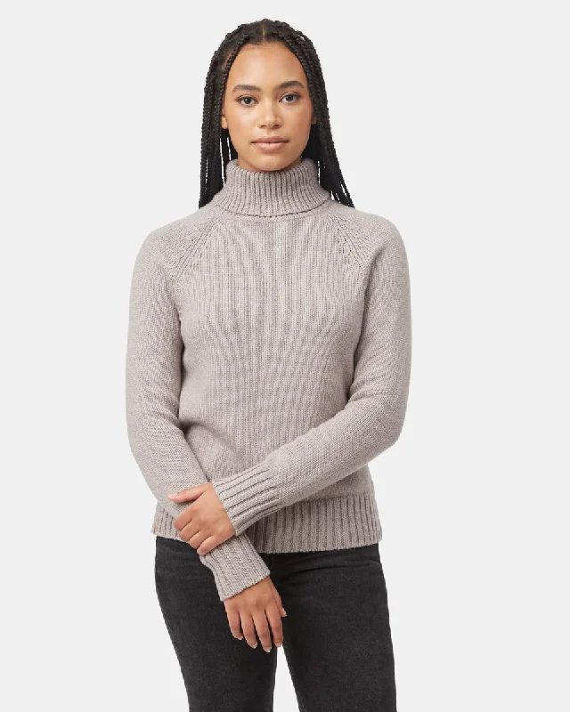 Highline Wool Turtleneck Sweater Iron Safe Non-Iron Wrinkle Free