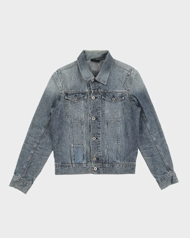 Y2K 00s Diesel Blue Denim Jacket - M Snapped Jacket Toggled Jacket Drawstring Jacket Y2K 00s Diesel Blue Denim Jacket - M Snapped Jacket Toggled Jacket Drawstring Jacket