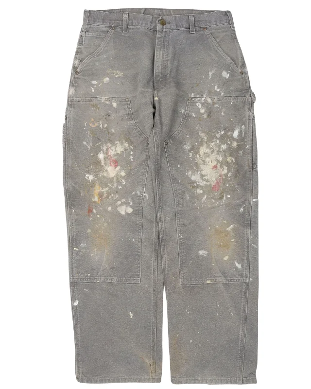 Carhartt Painted Double Knee Carpenter Pants Trendy Printed Leggings