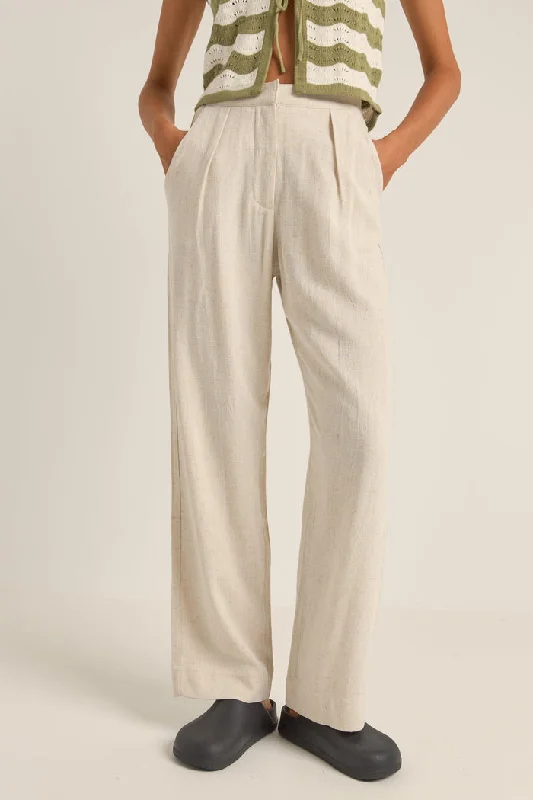 Rhythm Mazzy Pant - OAT Elegant Wool Trousers