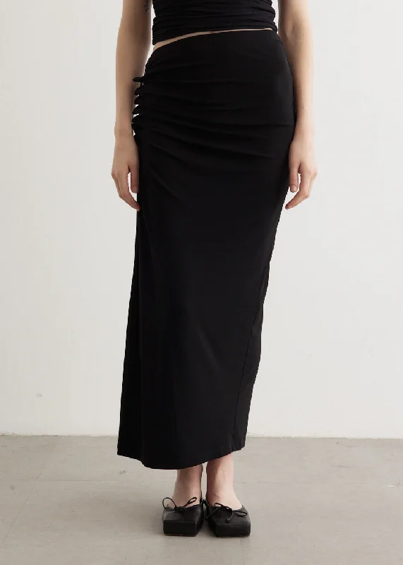 Ruch Detailed Skirt leather skirt modern