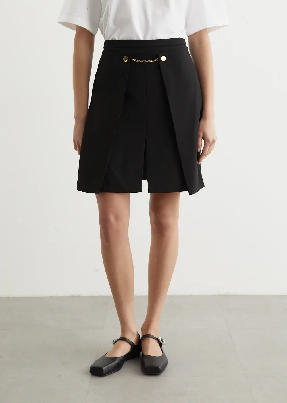 Light Twill Suiting Skirt velvet skirt luxury