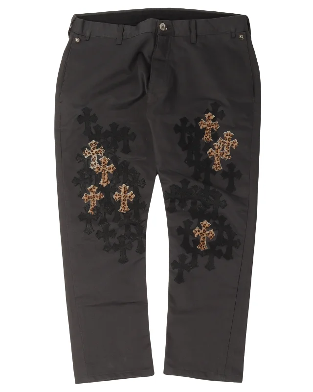 Drake 1 of 1 Cross Patch Chino Pants Casual Yoga Pants