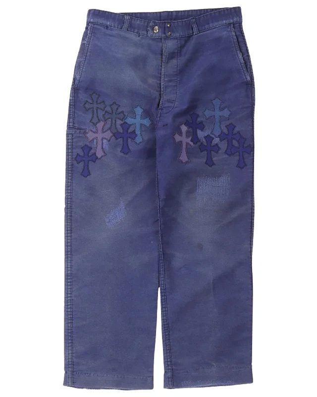 Cross Patch French Work Pants Stylish Casual Pants