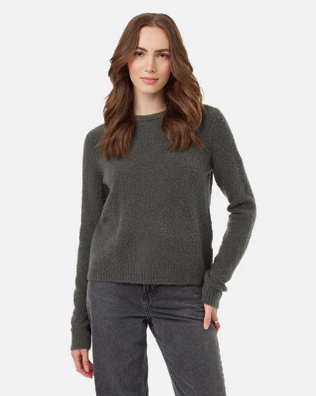 Highline Fuzzy Crew Sweater Fleece Sweater Nylon Polyester