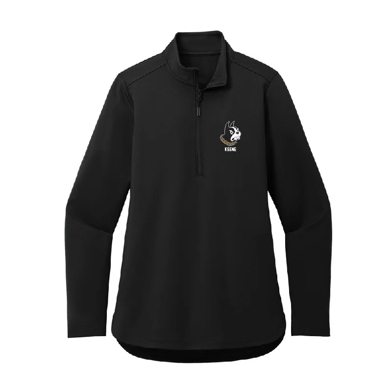 Wofford - NCAA Women's Cross Country : Kimber Keene - Women's Premium Quarter Zip Jacket Welt Pockets Slit Pockets Flap Pockets Wofford - NCAA Women's Cross Country : Kimber Keene - Women's Premium Quarter Zip Jacket Welt Pockets Slit Pockets Flap Pockets