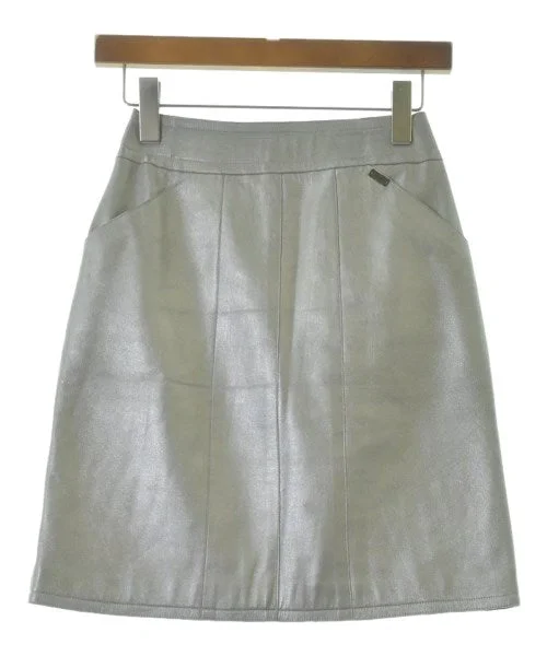 CHANEL Knee length skirts velvet skirt rich