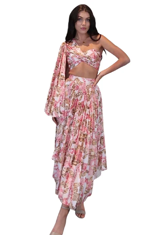 SIGNIFICANT OTHER Simone Top and Skirt - RRP $510 patchwork skirt art
