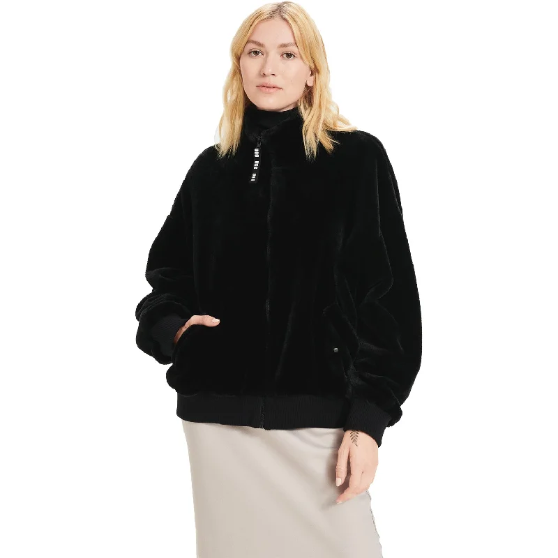Women's UGG Laken Sherpa Jacket Black Oversized Jacket Tailored Jacket Straight Jacket Women's UGG Laken Sherpa Jacket Black Oversized Jacket Tailored Jacket Straight Jacket