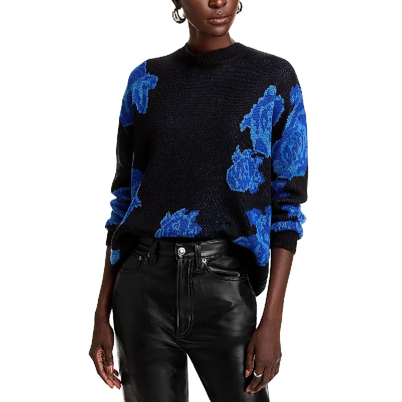Koko + Mason Womens Knit Printed Crewneck Sweater Chenille Fabric Brocade Fabric Lace Fabric Koko + Mason Womens Knit Printed Crewneck Sweater Chenille Fabric Brocade Fabric Lace Fabric