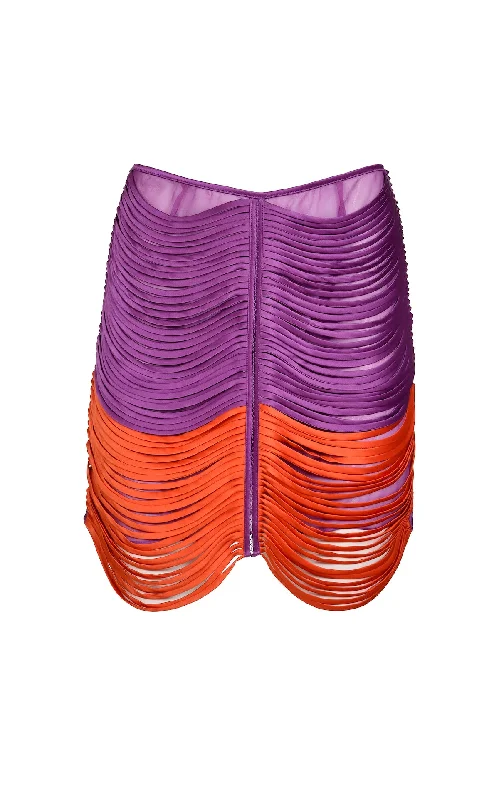 Danielle Mini Skirt patchwork skirt art