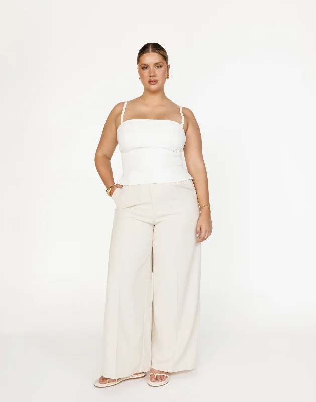 Harper Pants (Oat) Relaxed Linen Pants