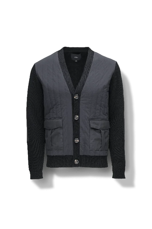 Watson Men's Hybrid V-Neck Sweater Layered Multi-layer Single Layer