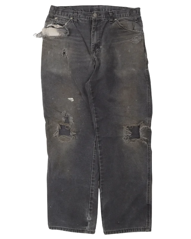 Dickies Distressed Carpenter Pants Casual Yoga Pants