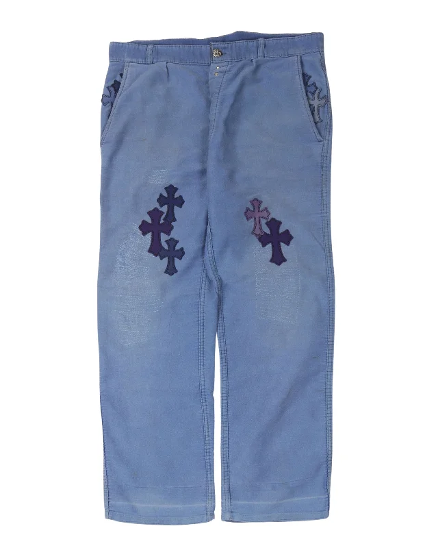 Cross Patch French Bleu de Travail Work Pants Comfortable Jogger Trousers