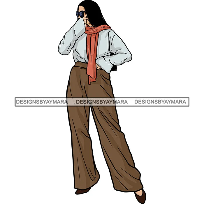 Winter Fall Fashion Woman Model Casual Clothing Outfit Cold Weather Jacket Coat Sweater Autumn SVG JPG PNG Clipart Cricut Silhouette Cut Cutting Iron Safe Non-Iron Wrinkle Free