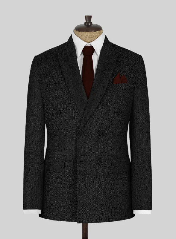 Worsted Dark Charcoal Wool Jacket Denim Jacket Leather Jacket Suede Jacket