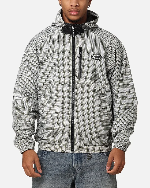 Carre Croydon Jacket Houndstooth Tiered Jacket Buttoned Jacket Zippered Jacket