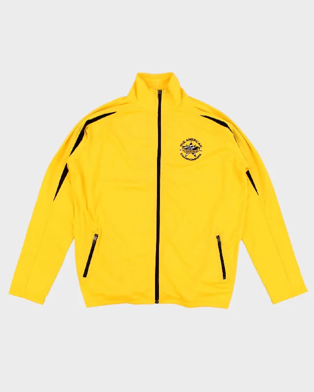 Yellow Cheerleader Dance Track Jacket - XL Denim Jacket Leather Jacket Suede Jacket