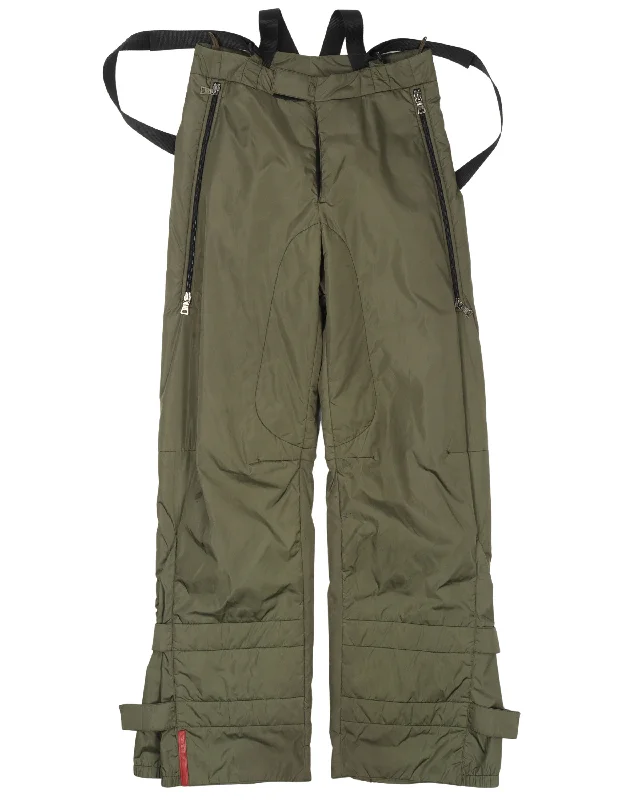 Snow Pants Slim-Fit Khaki Pants